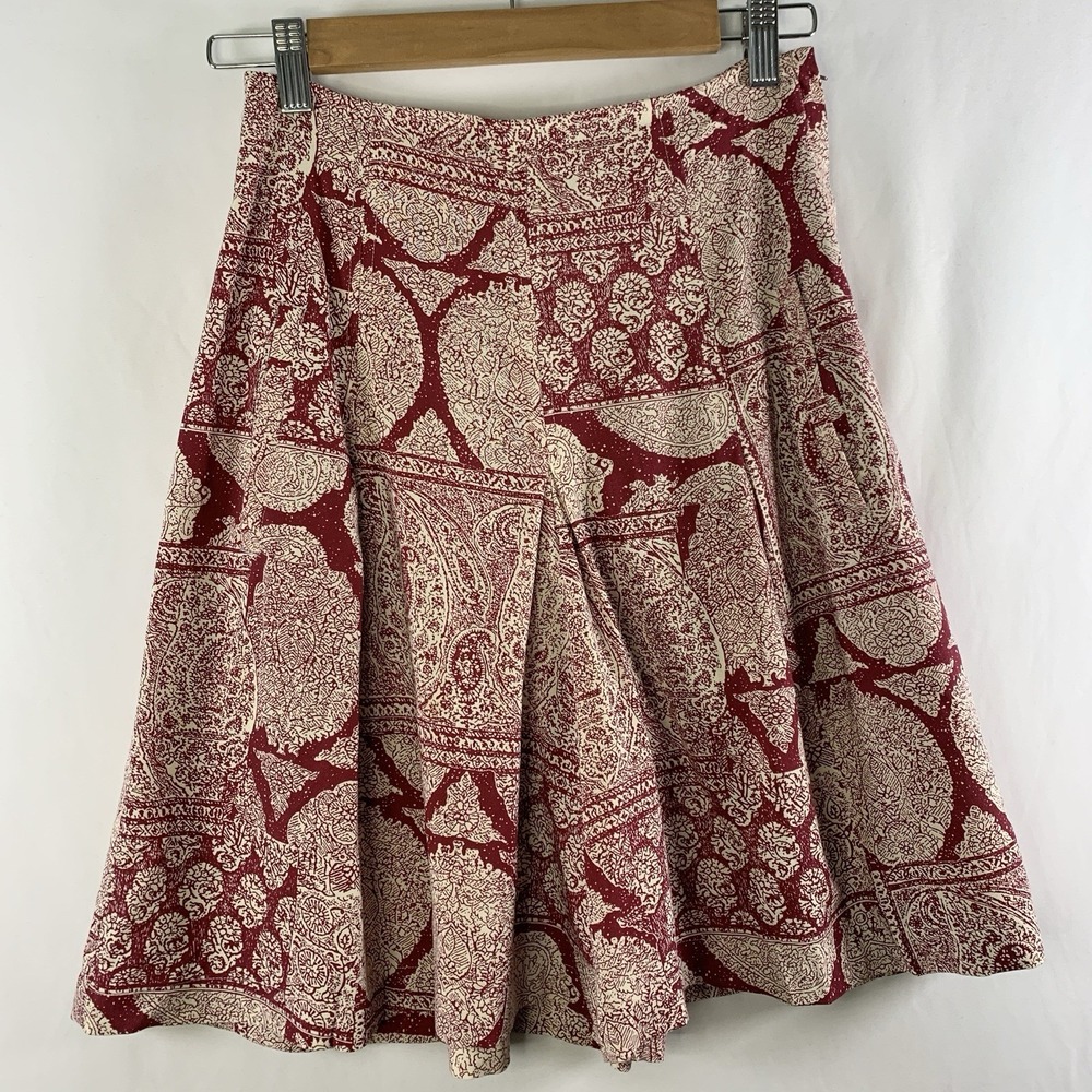 VTG 90s Womens Boho Chic Pleated Culotte Shorts 26" High Rise Waist Eclectic